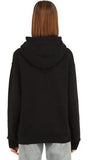 Sequin Logo Hoodie, Black