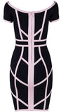 Off-the-Shoulder Stretchy Bodycon Mini Dress