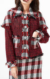 Checkered Tweed Jacket