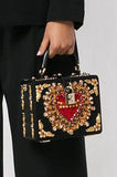Box Embellished Shoulder Bag