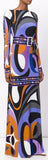 Psychedelic Print Gown