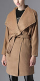 Camel Oversized Collar Wool & Cashmere Coat - DESIGNER INSPIRED FASHIONS