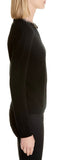 Black Embellished Butterfly Neck Sweater
