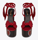 'Paige' Sandals in Painted Leather