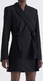 Knotted Blazer, Black