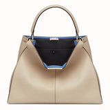 Peekaboo X-Lite Beige Leather Bag