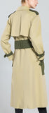 Color-Contrast Trench Coat