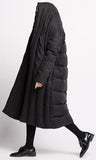 Paneled Puffer Coat - Red, Champagne, or Black