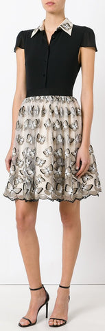 Butterfly Embroidered Dress - DESIGNER INSPIRED FASHIONS