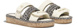 Black and Ivory Corded Mules