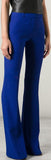 Flared-Leg Dress Pants-Blue - DESIGNER INSPIRED FASHIONS