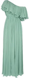 One-Shoulder Ruffle Gown | DESIGNER INSPIRED FASHIONS