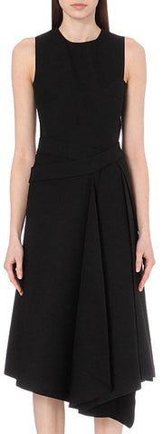Asymmetric Pleated Dress - DESIGNER INSPIRED FASHIONS