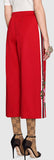 Embroidered Technical Jersey Jacket and Embroidered Wide Leg Jogging Pants, Red