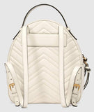GG Marmont Quilted Leather Backpack, White - DESIGNER INSPIRED FASHIONS