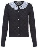 Cashmere and Wool Cardigan, Black | DESIGNER INSPIRED FASHIONS