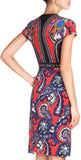 Abstract Printed Sheath Dress | DESIGNER INSPIRED FASHIONS