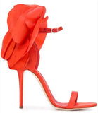 Peony Sandals - Black, Nude/Pink, Red