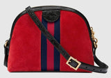 Ophidia Small Shoulder Bag - Red, Chestnut Brown or Black