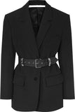 Belted Studded Blazer