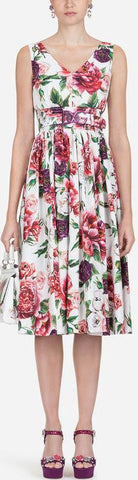 Peony Print Dress