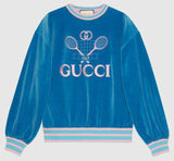Velvet Sweatsuit with Logo Tennis | DESIGNER INSPIRED FASHIONS