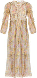 'Valour' Floral-Print Silk-Crepon Dress - DESIGNER INSPIRED FASHIONS