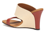 Canvas and Leather Logo Wedges