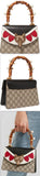 Linea E Bamboo Embellished Leather and Coated-Canvas Tote - DESIGNER INSPIRED FASHIONS