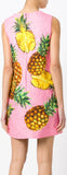 Jacquard Pineapple Printed Brocade Dress - DESIGNER INSPIRED FASHIONS