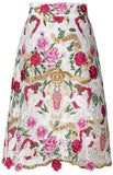 Embroidered Macrame Skirt