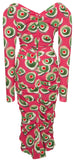 Ruched Printed Dress