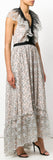Embroidered Floral Flared Dress