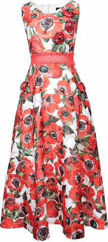 Anemones Printed Dress