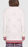 GG Knit Elongated Cardigan | DESIGNER INSPIRED FASHIONS