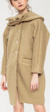 Bow-Collar Single Breasted Coat