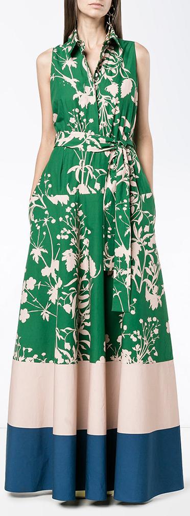 Printed Sleeveless Maxi Dress
