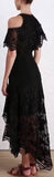 Mercer Bird Floating Dress, Black