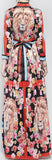 Floral & Animal Printed Long Dress