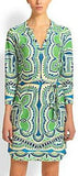 Jersey Silk Tunic Dress in Green - DESIGNER INSPIRED FASHIONS
