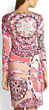 Pink Printed Jersey Silk Dress - DESIGNER INSPIRED FASHIONS