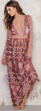 'Juliet' Maxi Dress in Maroon - DESIGNER INSPIRED FASHIONS