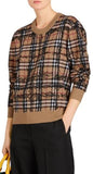 Scribble Check Printed Sweater