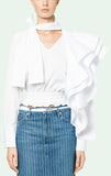 Crazy Ruffle Shirt, White