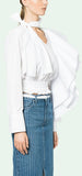 Crazy Ruffle Shirt, White