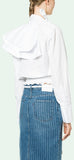 Crazy Ruffle Shirt, White