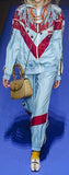 Paneled Embellished Shell Track Jacket