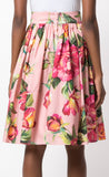 Floral Printed Flounce Top & Matching Skirt Set