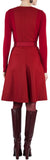 Long-Sleeve Zip-Front Dress