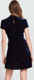 Velvet Paisley Print Dress